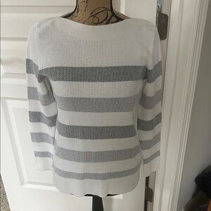 Market & Spruce Two-Tone Striped Sweater